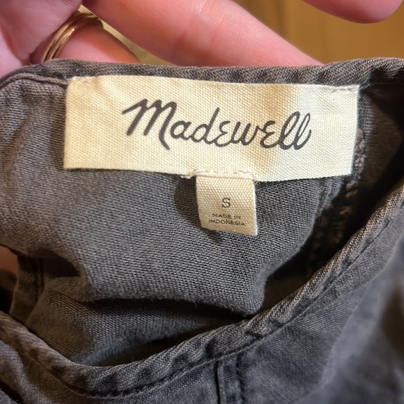 Madewell Denim Raglan-Sleeve Mini Dress in Lunar Wash Size Small NWT - Picture 6 of 8